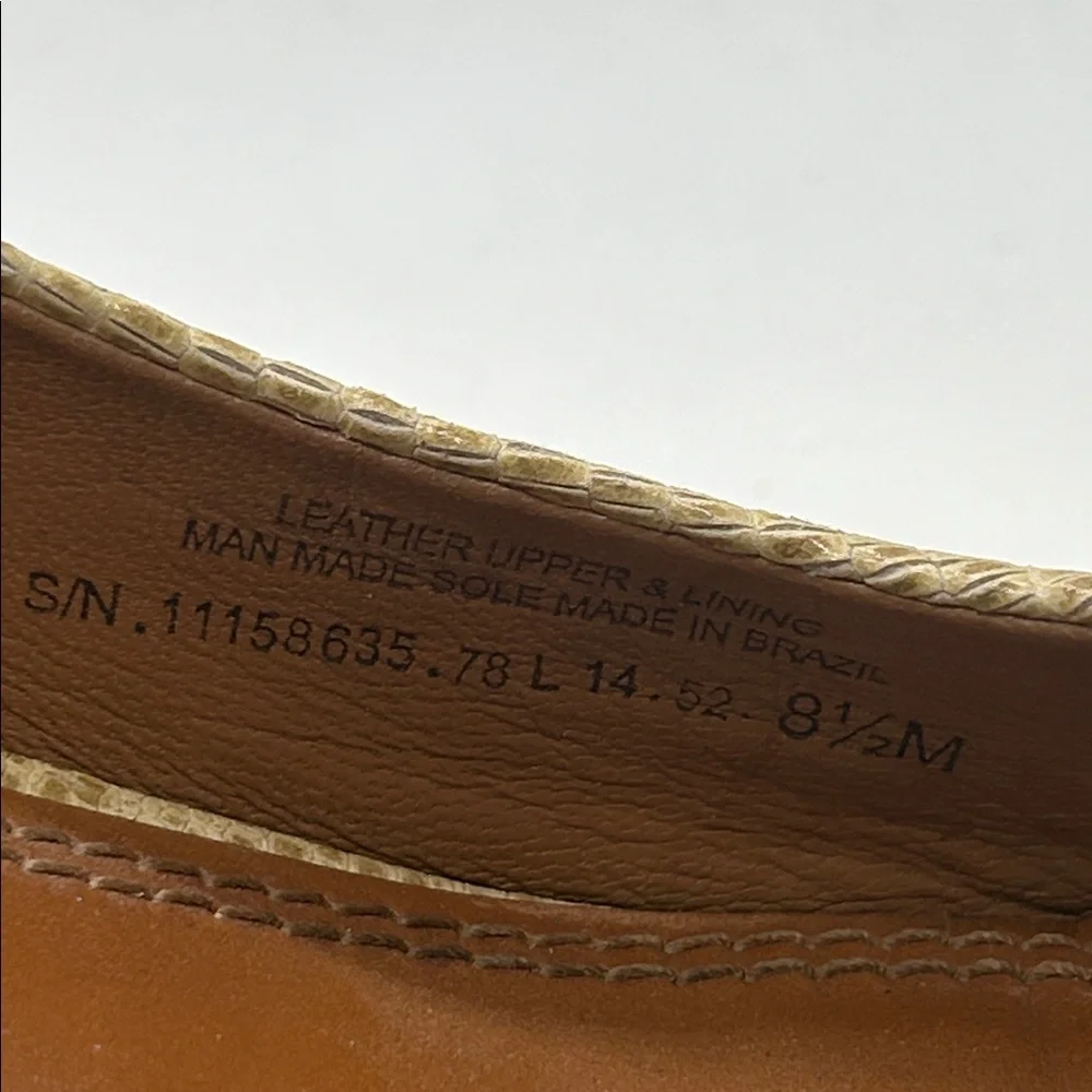 Tory Burch Sexy Tan Peep-Toe Wedge Heel Shoes **Size 8.5** 🔥🔥 - Picture 10 of 12